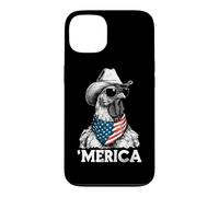 Carcasa para iPhone 13 Chicken Farm Free Range - Sombrero de Vaquero con Bandera Estadounidense
