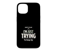 Carcasa para iPhone 13 Christian Meme Humor Gen Z Jesús Salvado todavía en línea