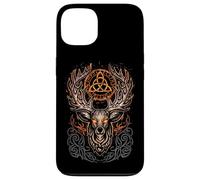 Carcasa para iPhone 13 Ciervo Blanco Mitología vikinga Runas Espíritu nórdico