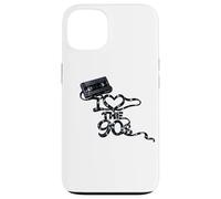 Carcasa para iPhone 13 Cinta Adhesiva Suelta con Texto «I Heart The 90s Movie Store Rent»
