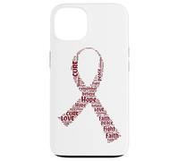 Carcasa para iPhone 13 Cinta de curación de Amor con Esperanza de Conciencia sobre el cáncer de mieloma múltiple