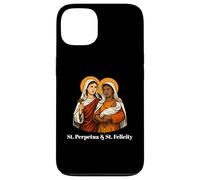 Carcasa para iPhone 13 Cita inspiradora de Santa Perpetua y Felicidad Mártires