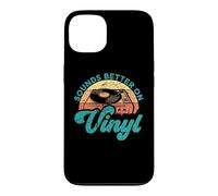 Carcasa para iPhone 13 Citas Divertidas de Discos de Vinilo suenan Mejor en Vinilo