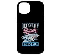 Carcasa para iPhone 13 Club de Pesca Ocean City Beach Shark Maryland