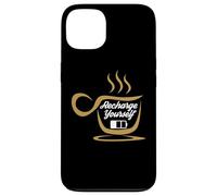 Carcasa para iPhone 13 Coffee Recharge Yourself Funny Cafeine Baristas Coffee Lover