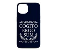 Carcasa para iPhone 13 Cogito Ergo Sum Filosofía Latina Creo Que por lo Tanto Soy