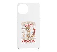 Carcasa para iPhone 13 Colonial Vibes Problemas Modernos Camiseta Retro
