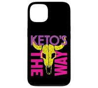 Carcasa para iPhone 13 Colorido Keto Warrior Space Bounty Hunter Skull Parody 80's