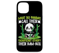 Carcasa para iPhone 13 ¿Cómo Llaman los Pandas a su Otro significativo? Su Bam-BOU