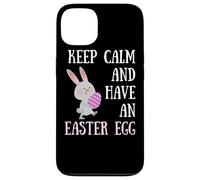 Carcasa para iPhone 13 Conejito de Pascua Keep Calm and Have a Easter Egg