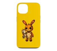 Carcasa para iPhone 13 Conejo Kawaii Unicornio Espeluznante Lindo Conejo de Retazos de Halloween