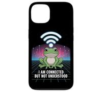 Carcasa para iPhone 13 Connected But Not Understood - Absurd Frog WiFi Vaporwave