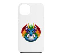 Carcasa para iPhone 13 Cool Dragon Master Builder Building Blocks Bricks Kids Boys