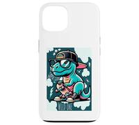 Carcasa para iPhone 13 Cool Skate Dino Baby Dinosaur Cartoon for Kids