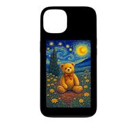 Carcasa para iPhone 13 Cool Teddy Bear in The Starry Night Painting Concept Art