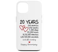 Carcasa para iPhone 13 Corazones entrelazados, símbolo de Amor, romántico, diseño Minimalista