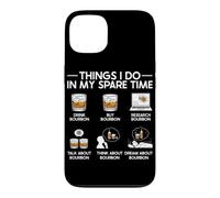 Carcasa para iPhone 13 Cosas Que Hago en mi Tiempo Libre Cigar Bourbon Lovers Funny