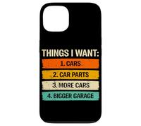 Carcasa para iPhone 13 Cosas Que Quiero Coches Piezas de Coche Garaje más Grande Amante de los Coches