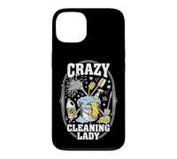 Carcasa para iPhone 13 Crazy Cleaning Lady Conserje