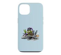 Carcasa para iPhone 13 Crazy Monster Fighter Piloto Jet Cartoon Aviación Arte