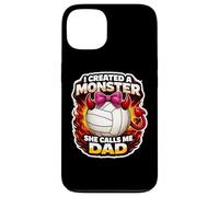 Carcasa para iPhone 13 Creado Monster She Calls Me Dad Voleibol Hija Volley