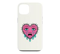 Carcasa para iPhone 13 Crying Heart Tattoo - Traditional Old School Tattooed Inked