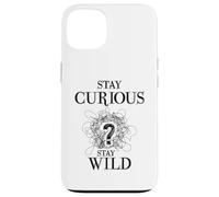 Carcasa para iPhone 13 Curious Stay Wild Question Mark Scribble Inspirational Love