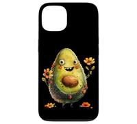 Carcasa para iPhone 13 Cute Avocado Graphic For Vegan Women and Girls Happy Face