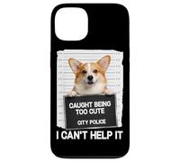 Carcasa para iPhone 13 Cute Corgi Mugshot Atrapado Siendo Demasiado Lindo no Puedo ayudarlo