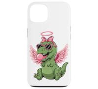 Carcasa para iPhone 13 Cute Dinosaur Angel Valentine's Day Gum Love