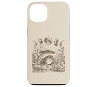Carcasa para iPhone 13 Cute Frog Mushroom Moon Witchy Fairy Grunge Vintage Graphic