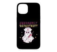 Carcasa para iPhone 13 Cute Ghost Nurse Halloween Enfermería Departamento de