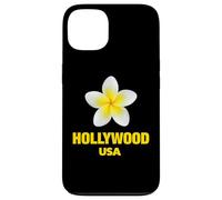 Carcasa para iPhone 13 Cute Hollywood USA Tropical Yellow Frangipani Aesthetic Art