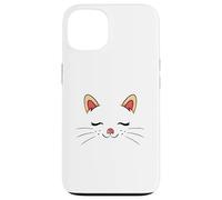 Carcasa para iPhone 13 Cute Sleepy Cat Face Adorable Feline Kitty Lover