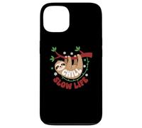 Carcasa para iPhone 13 Cute Sloth Sleeping on a Tree Branch Lazy Relax