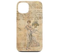 Carcasa para iPhone 13 Cute Vintage Wild Flower Motif Antique Fairycore Aesthetic