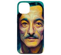 Carcasa para iPhone 13 Dalí Surrealismo Retrato de Salvador Arte Surrealista Geométrico