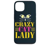 Carcasa para iPhone 13 Dama de Gato, Loca Dama de Gato