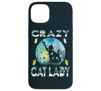 Carcasa para iPhone 13 Dama de Gato, Loca Dama de Gato