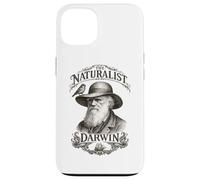 Carcasa para iPhone 13 Darwin El Naturalista Retrato Pinzón Barco Ciencia