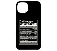 Carcasa para iPhone 13 Datos nutricionales de Cat Hugger Funny Feline Lover Owner