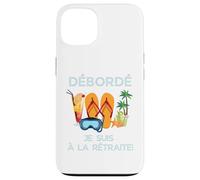 Carcasa para iPhone 13 Débordé Je Suis à La Retraite Design Vacances Tropicales