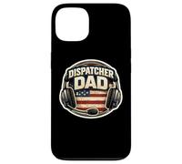Carcasa para iPhone 13 Despachador de la Bandera Estadounidense Dad 911 First Responder Father USA