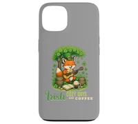 Carcasa para iPhone 13 Día de San Patricio Irish Cozy Days - Lindo músico Fox Art