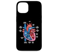 Carcasa para iPhone 13 Diagrama de anatomía cardíaca Estudio de biología del Sistema Cardiovascular
