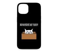 Carcasa para iPhone 13 Did Someone Say Yarn Funny Cat Lover Knitting Crochet Hobby