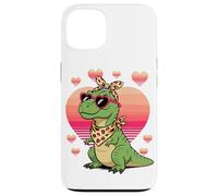 Carcasa para iPhone 13 Dinosaur T-Rex Sunglasses Valentines Day
