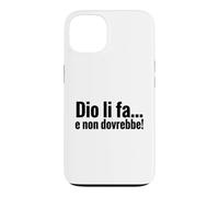 Carcasa para iPhone 13 DIO li FA e Non dovrebbe Cita irónica Minimalista