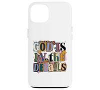 Carcasa para iPhone 13 Dios está en los Detalles Collage Ransom Note Style Design