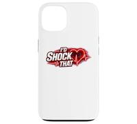 Carcasa para iPhone 13 Diseño cardiaco Divertido con Texto en inglés I'D Shock That